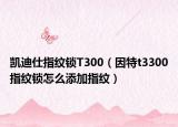 凱迪仕指紋鎖T300（因特t3300指紋鎖怎么添加指紋）