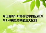 今日更新1.4t高低功率的區(qū)別 汽車1.4t高低功率的三大區(qū)別