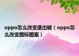 oppo怎么改變退出鍵（oppo怎么改變圖標(biāo)圖案）