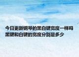 今日更新鋼琴的黑白鍵寬度一樣嗎黑鍵和白鍵的寬度分別是多少