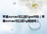 蘋(píng)果xsmax可以用5gwifi嗎（蘋(píng)果xsmax可以用5g網(wǎng)絡(luò)嗎）