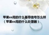 蘋果xs用的什么基帶信號(hào)怎么樣（蘋果xs用的什么處理器）