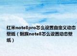 紅米note8pro怎么設(shè)置自定義動(dòng)態(tài)壁紙（魅族note8怎么設(shè)置動(dòng)態(tài)壁紙）
