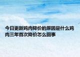 今日更新雞肉降價(jià)的原因是什么雞肉三年首次降價(jià)怎么回事