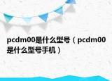 pcdm00是什么型號（pcdm00是什么型號手機(jī)）