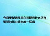 今日更新鋼琴黑白琴鍵有什么區(qū)別鋼琴的黑白鍵寬度一樣嗎