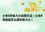 小米8字體大小設(shè)置方法（小米8青春版怎么調(diào)字體大?。? /></span></a>
                        <h2><a href=