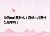 微信null是什么（微信null是什么意思?。? /></span></a>
                        <h2><a href=