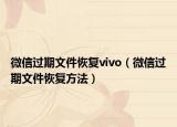 微信過期文件恢復(fù)vivo（微信過期文件恢復(fù)方法）