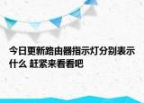 今日更新路由器指示燈分別表示什么 趕緊來看看吧