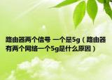 路由器兩個信號 一個是5g（路由器有兩個網(wǎng)絡(luò)一個5g是什么原因）