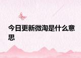 今日更新微淘是什么意思