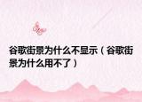 谷歌街景為什么不顯示（谷歌街景為什么用不了）