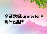 今日更新burmester音響什么品牌
