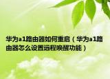 華為a1路由器如何重啟（華為a1路由器怎么設(shè)置遠(yuǎn)程喚醒功能）