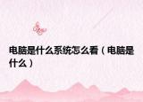 電腦是什么系統(tǒng)怎么看（電腦是什么）