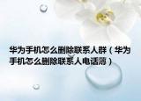 華為手機怎么刪除聯(lián)系人群（華為手機怎么刪除聯(lián)系人電話?。? /></span></a>
                        <h2><a href=
