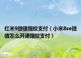 紅米9微信指紋支付（小米8se微信怎么開通指紋支付）