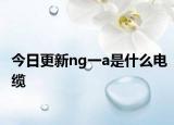 今日更新ng一a是什么電纜