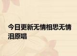 今日更新無情相思無情淚原唱