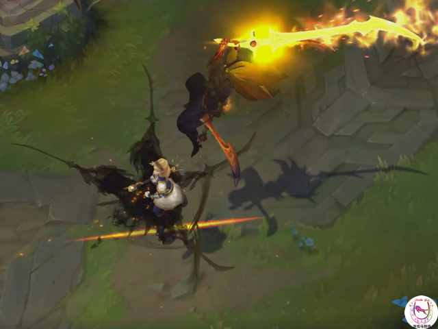 LOL惡魔之刃亞索提前預(yù)覽：火焰刀跳劈帥爆了！