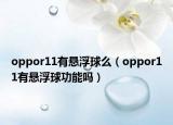 oppor11有懸浮球么（oppor11有懸浮球功能嗎）