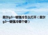 戴爾g3一鍵強(qiáng)冷怎么打開（戴爾g3一鍵強(qiáng)冷哪個(gè)鍵）