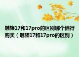 魅族17和17pro的區(qū)別哪個值得購買（魅族17和17pro的區(qū)別）