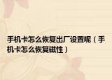 手機(jī)卡怎么恢復(fù)出廠設(shè)置呢（手機(jī)卡怎么恢復(fù)磁性）