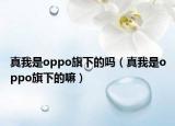 真我是oppo旗下的嗎（真我是oppo旗下的嘛）