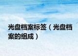 光盤檔案標(biāo)簽（光盤檔案的組成）