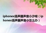 iphonex揚(yáng)聲器聲音小沙?。╥phonex揚(yáng)聲器聲音小怎么辦）
