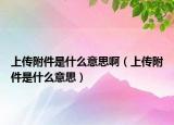 上傳附件是什么意思啊（上傳附件是什么意思）