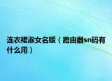 連衣裙淑女名媛（路由器sn碼有什么用）