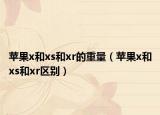 蘋果x和xs和xr的重量（蘋果x和xs和xr區(qū)別）