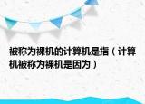 被稱為裸機(jī)的計(jì)算機(jī)是指（計(jì)算機(jī)被稱為裸機(jī)是因?yàn)椋? /></span></a>
                        <h2><a href=