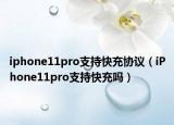 iphone11pro支持快充協(xié)議（iPhone11pro支持快充嗎）