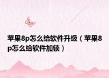 蘋果8p怎么給軟件升級(jí)（蘋果8p怎么給軟件加鎖）