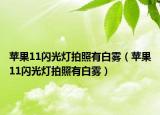 蘋果11閃光燈拍照有白霧（蘋果11閃光燈拍照有白霧）