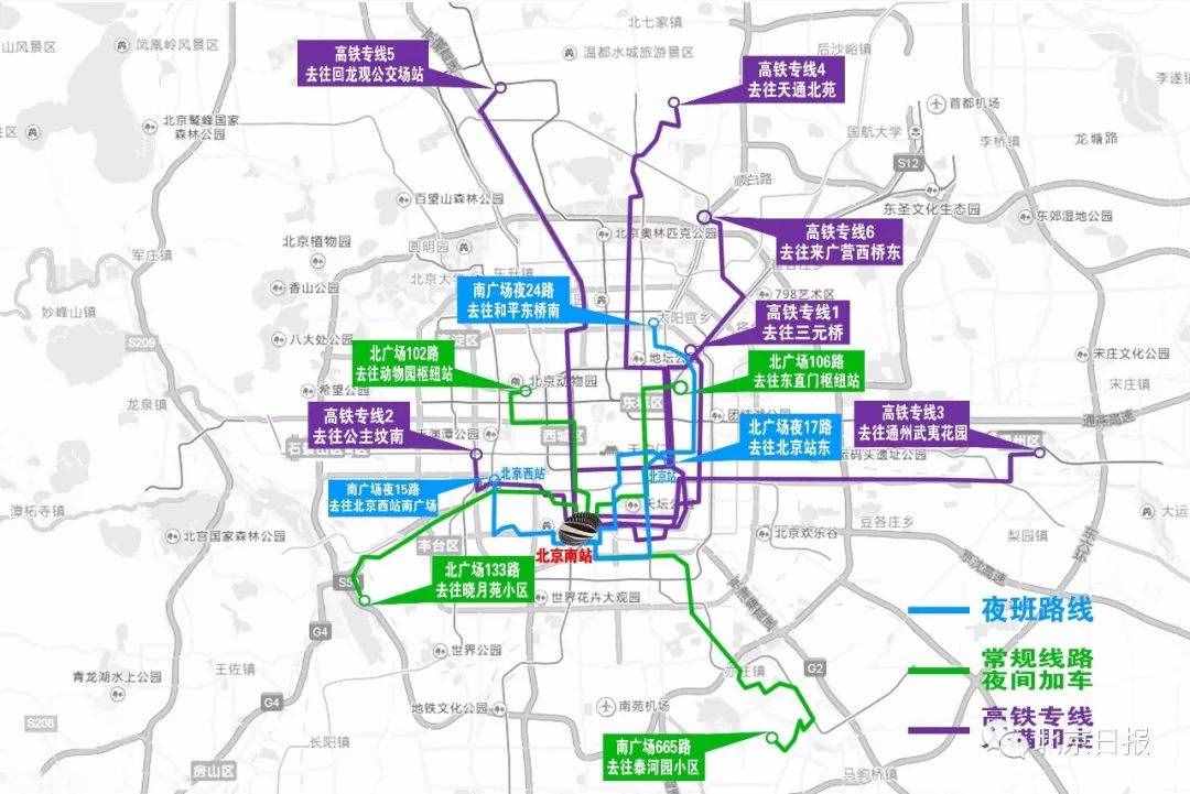 「提示」北京南站公交增高鐵專線，直通天通苑、回龍觀……