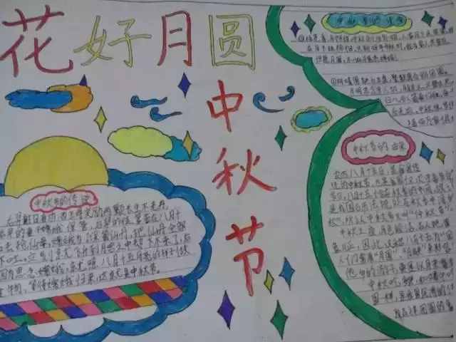 小學(xué)生中秋節(jié)祝福語(yǔ)、中秋節(jié)手抄報(bào)簡(jiǎn)單又好看（附中秋節(jié)來(lái)歷習(xí)俗