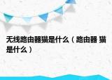 無(wú)線路由器貓是什么（路由器 貓是什么）