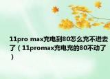 11pro max充電到80怎么充不進(jìn)去了（11promax充電充的80不動了）
