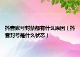 抖音賬號封禁都有什么原因（抖音封號是什么狀態(tài)）