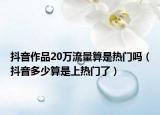 抖音作品20萬流量算是熱門嗎（抖音多少算是上熱門了）
