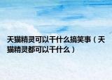 天貓精靈可以干什么搞笑事（天貓精靈都可以干什么）
