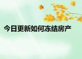 今日更新如何凍結(jié)房產(chǎn)