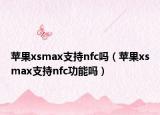 蘋果xsmax支持nfc嗎（蘋果xsmax支持nfc功能嗎）
