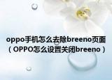 oppo手機(jī)怎么去除breeno頁面（OPPO怎么設(shè)置關(guān)閉breeno）