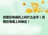 優(yōu)酷在電視機(jī)上叫什么名字（優(yōu)酷在電視上叫啥名）